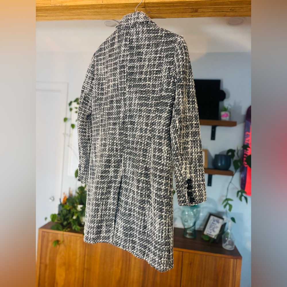 Reitmans-Black and White Wool Coat - Picture 8 of 10